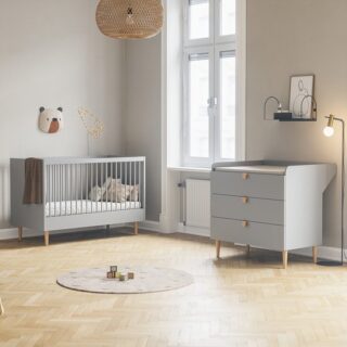 De perfecte babykamer Petite Amélie ® Commode Baby grijs